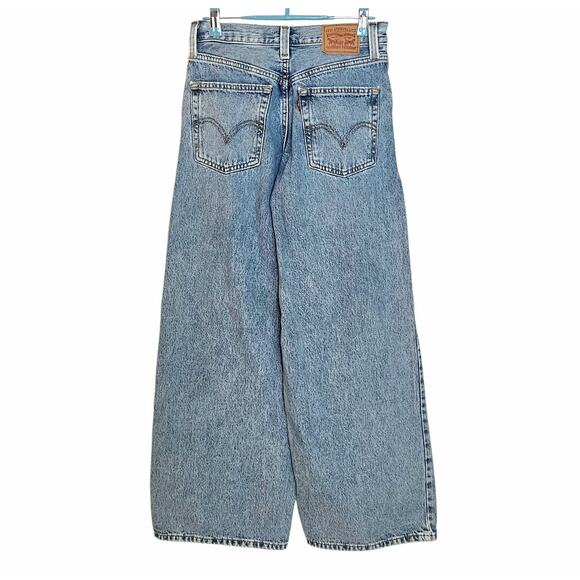 Levi's Sky Blue Wide Leg Jeans - Picture 4 of 9